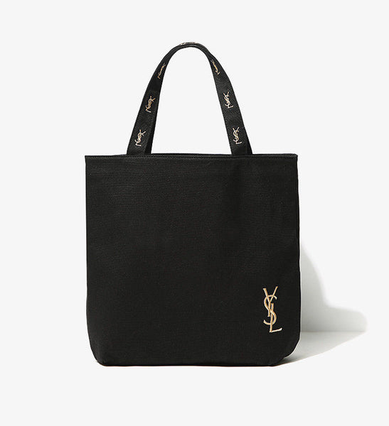 Japanese magazine gift YSL embroidery Logo Canvas tote bag