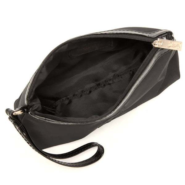 Japanese magazine gift YSL black Clutch bag with zipper