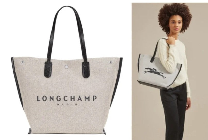 Longchamp Essential Toile Canvas Bucket Bag