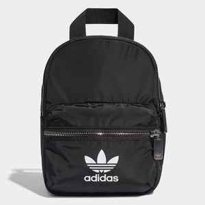 adidas compact backpack black Adidas WOMEN ORIGINALS MINI BACKPACK Black with zip – JapanHandbag