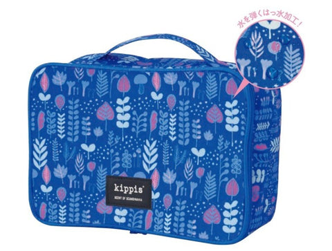 Japanese magazine gift Kippis Blue flower Storage bag