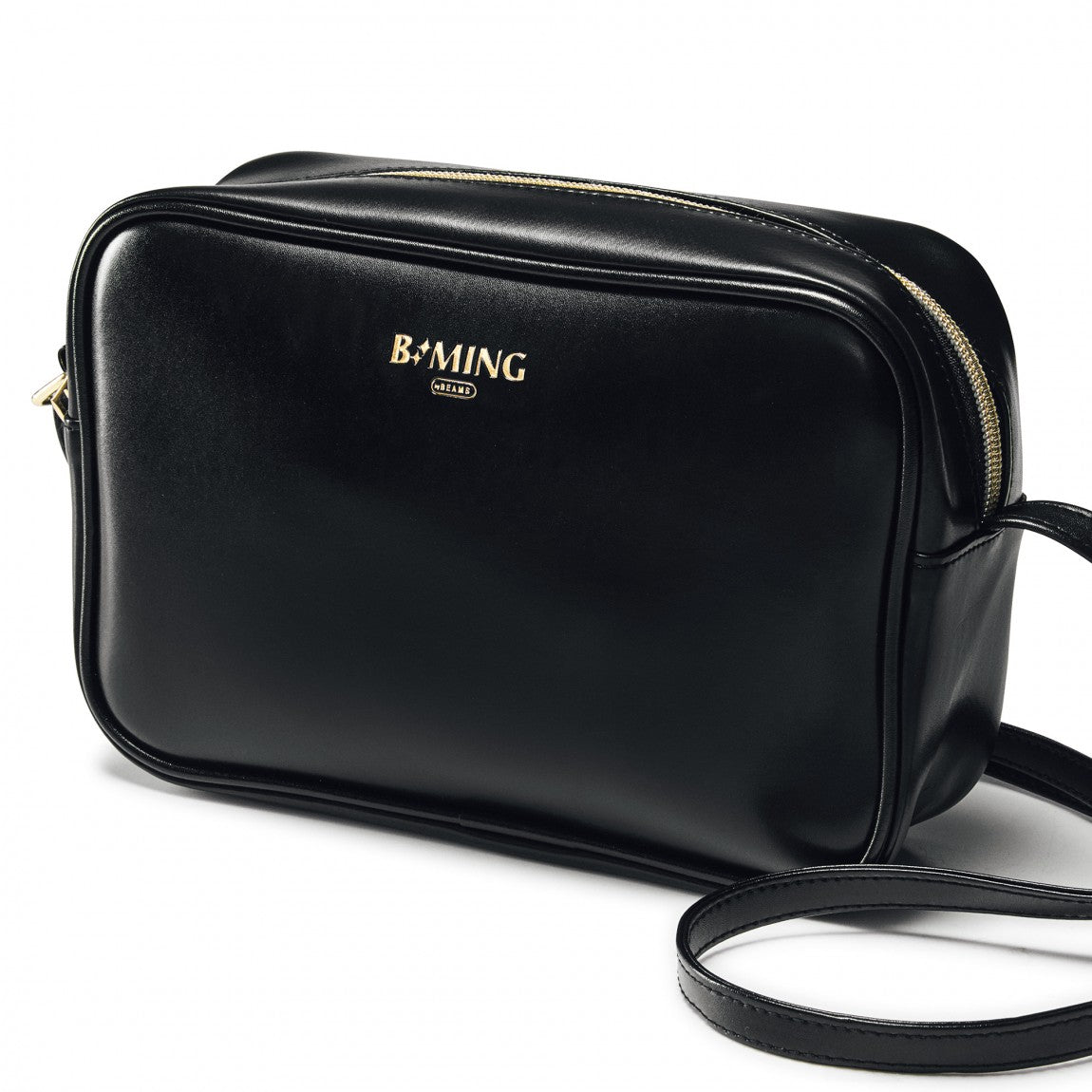 Japanese magazine gift B-Mings Black Colour Shoulder /CrossBody Bag with zip
