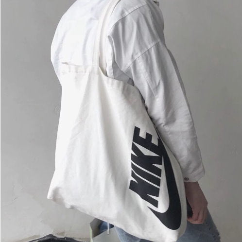 Japanese magazine gift Nike White Canvas tote shoulder bag