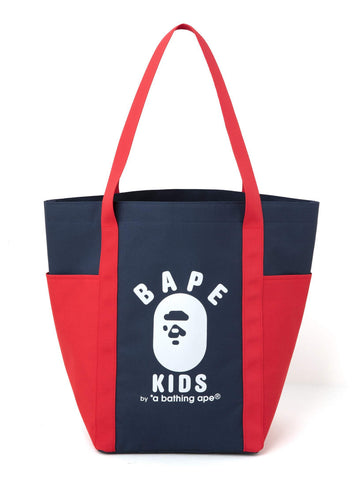 Japanese magazine gift Ape Bape Kids blue/red tote bag