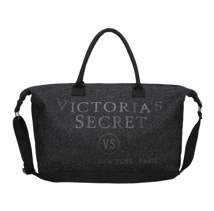 Victoria's Secret Glitter Large Tote Bag 3 Color to Choose Black