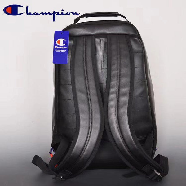 Champion school bag Leather bag Men Women backpack