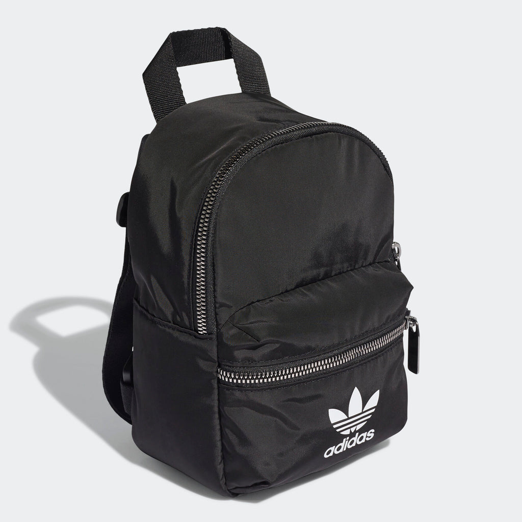 adidas backpack girl black Adidas WOMEN ORIGINALS MINI BACKPACK Black with zip – JapanHandbag