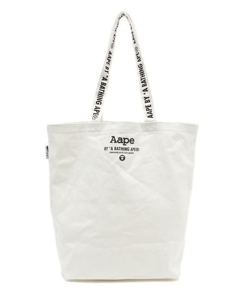 Japanese magazine gift Aape white Canvas tote bag – JapanHandbag
