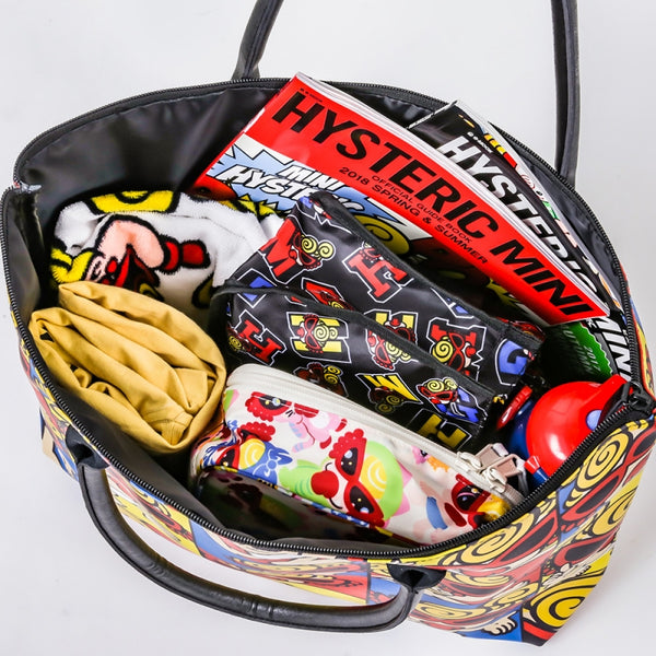 Japanese magazine gift Hysteric waterproff shoulder bag with zipper
