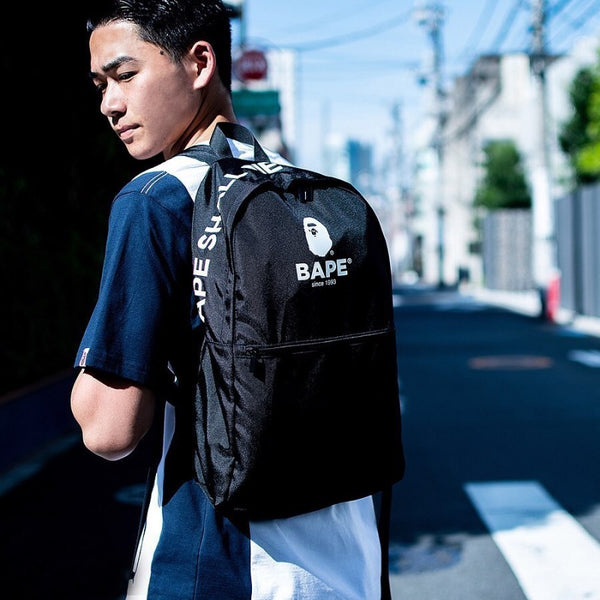 Japanese magazine gift Ape Bape Black Backpack