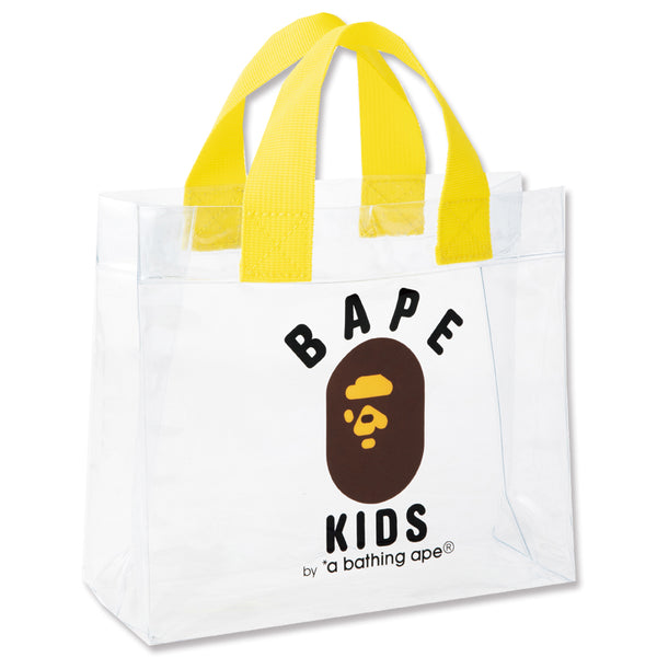 Japanese magazine gift Bape kids 2 Bag pink & transparent set